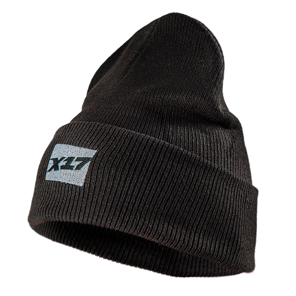 Шапка Х17 чёрн. с красн. лого (спортивная)