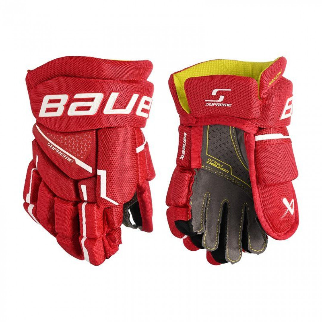ПЕРЧАТКИ BAUER S23 SUPREME MACH YTH красн. 8"