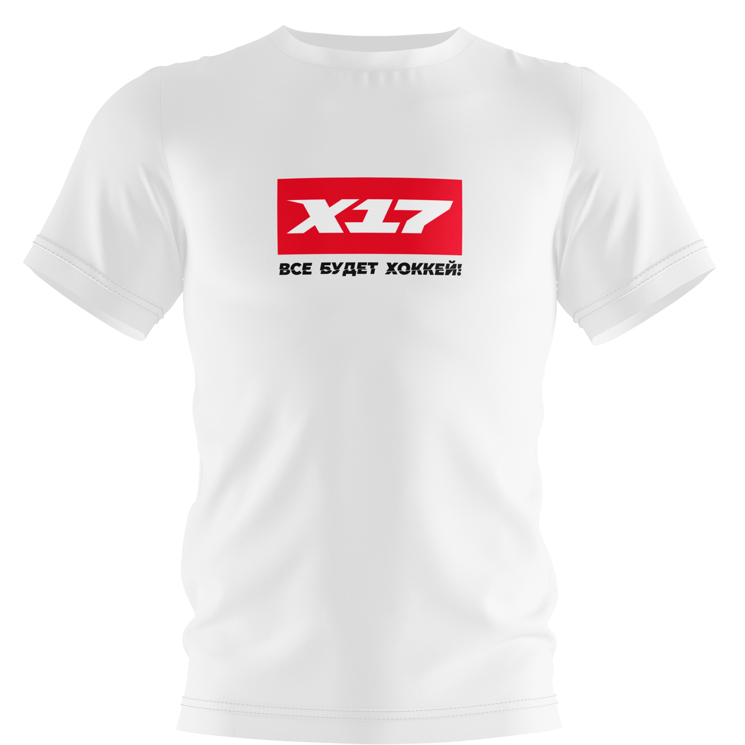Футболка X17 бел,с лого L