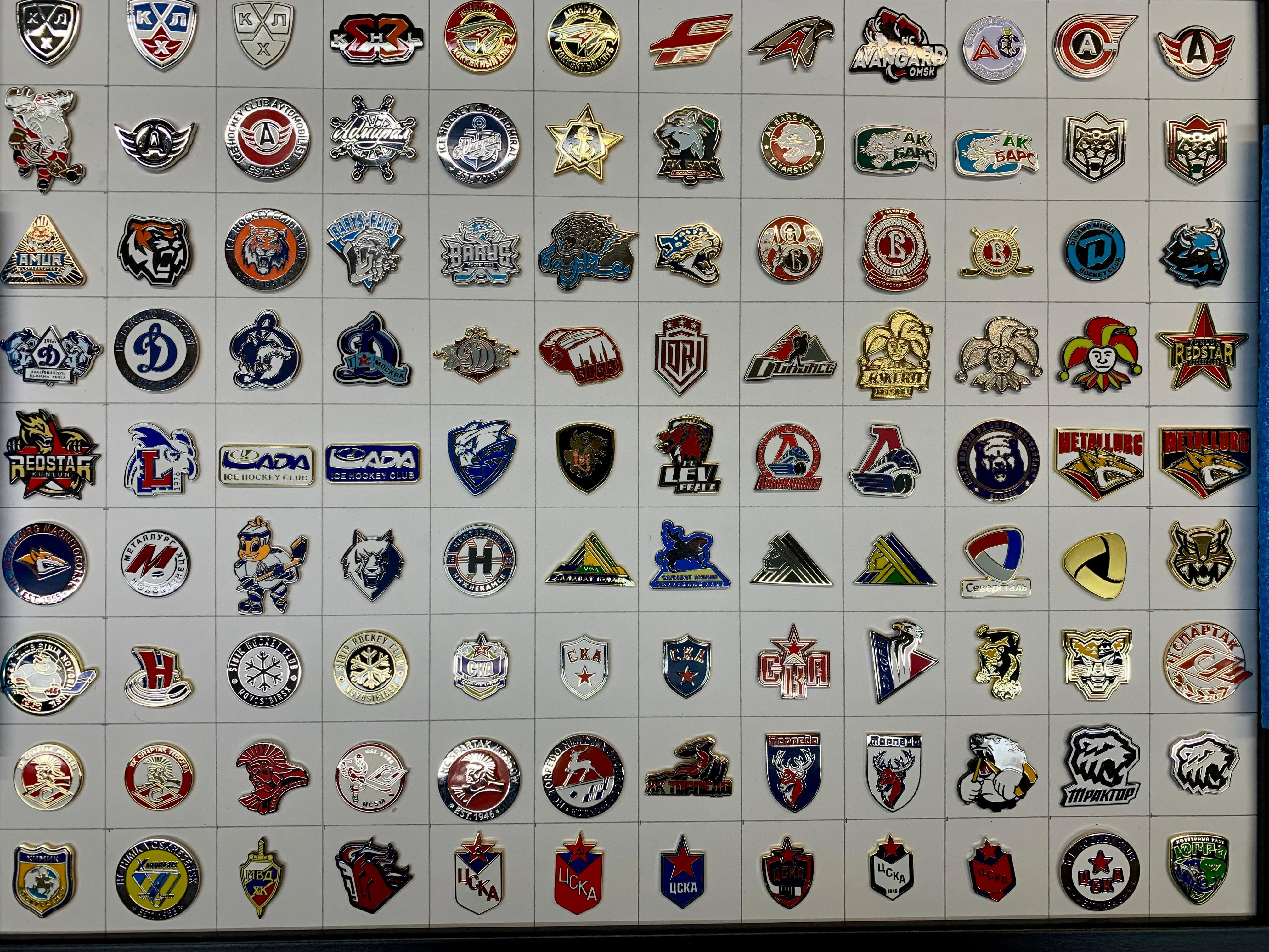 Значок КХЛ ассорт.