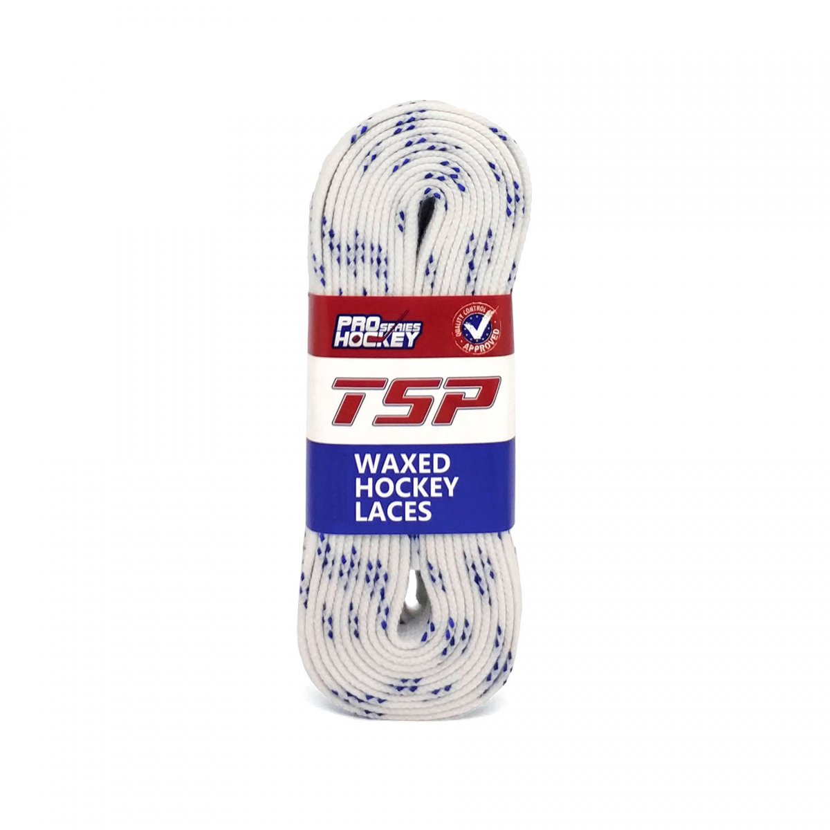 Шнурки хоккейные с пропиткой TSP Hockey Waxed (Royal) (120"-305см)